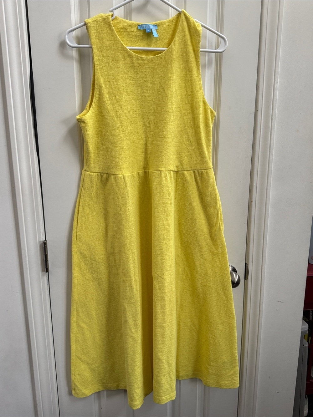 Draper James Sunny ☀️ Yellow Sleeveless A-Line Dress, Like New, Sz M